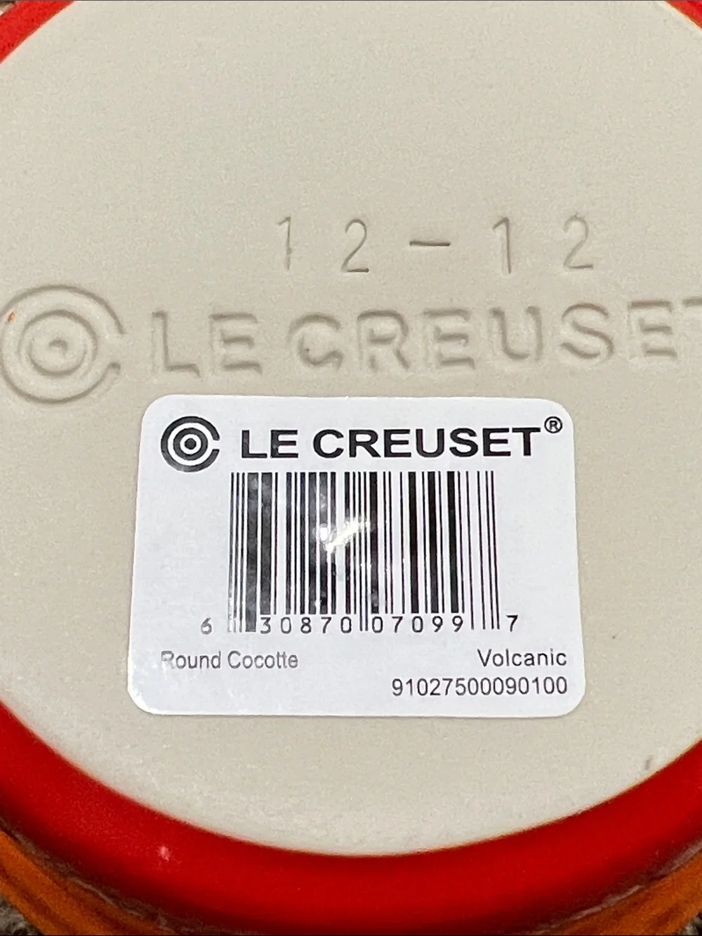 New Le Creuset Orange Gradient Mini Round Cocotte 20 oz